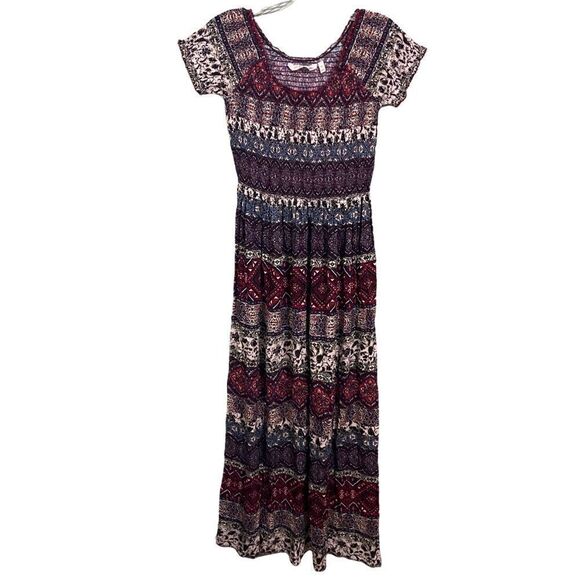 𝅺SOFT surroundings Sz XSm macelo maxi dress bohemian - Picture 2 of 6